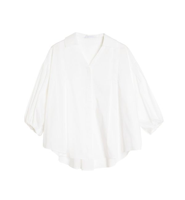 ELENDEEK「SKIPPER VOLUME SLEEVE BL」|シャツ・ブラウス|オフホワイト