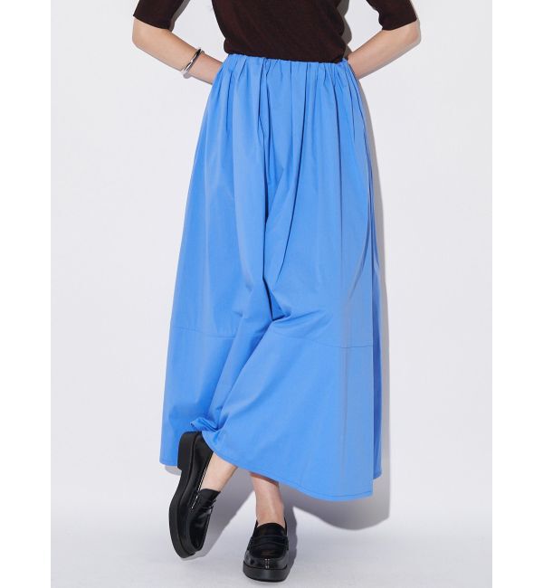ELENDEEK「TUCK GATHER SK」|スカート|ブルー