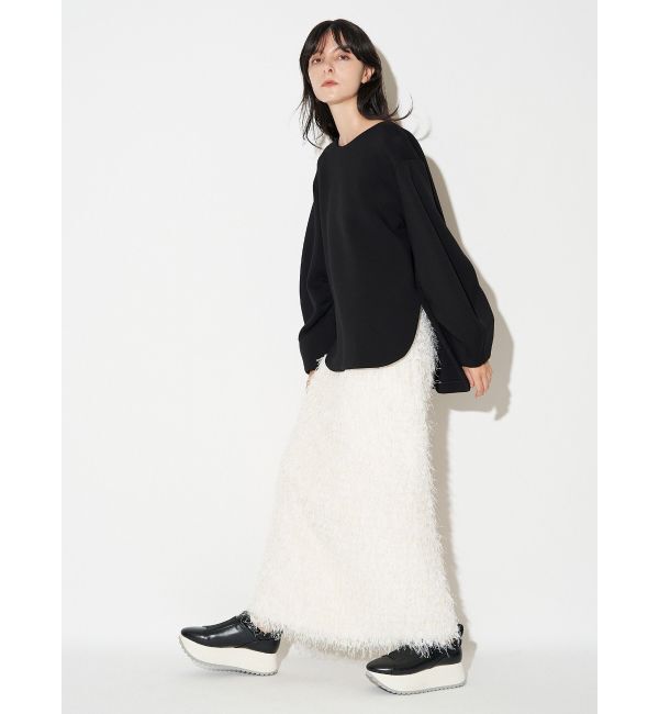 ELENDEEK「FEATHER YARN STRAIGHT SK」|スカート|