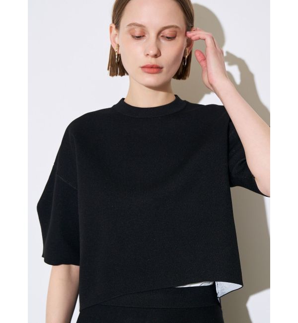 ELENDEEK「FORM KNIT TOP」|ニット・セーター|ブラック