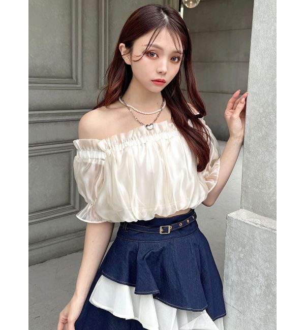 RESEXXY「ポイントハート2連ネックレス」|ネックレス|