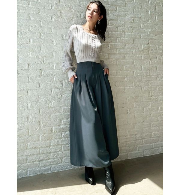 RESEXXY「タックデザインフレアパンツ」|その他|