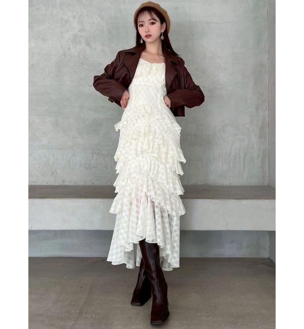 RESEXXY「ヘムラッフルアシメワンピース」|ワンピース|