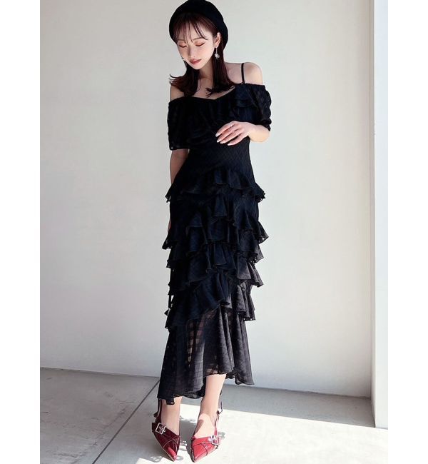 RESEXXY「ヘムラッフルアシメワンピース」|ワンピース|