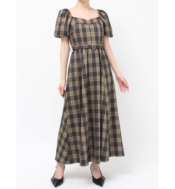 RESEXXY「バルーンスリーブチェックワンピース」|ワンピース|