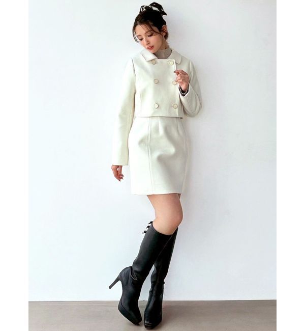 RESEXXY「ダブルブレストショートコート【セットアップ着用可能】」|その他|