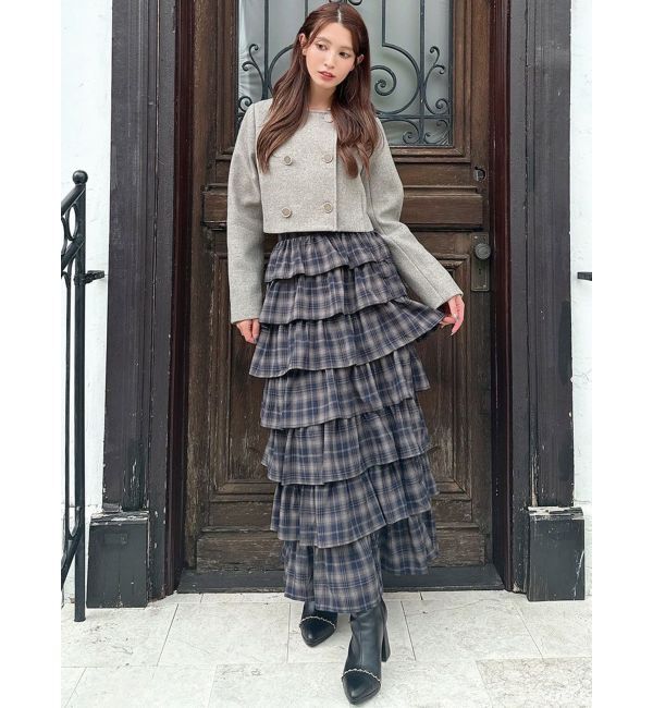 RESEXXY「ダブルブレストショートコート【セットアップ着用可能】」|その他|