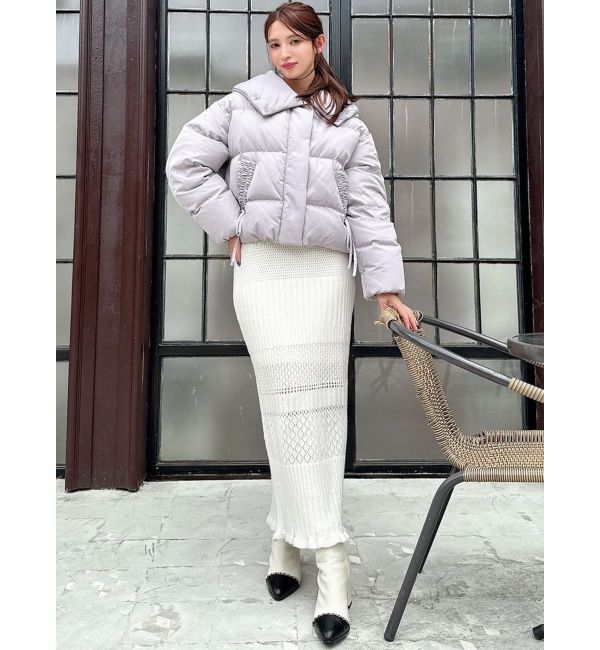 RESEXXY「リボンデザインダウンジャケット」|ダウン|