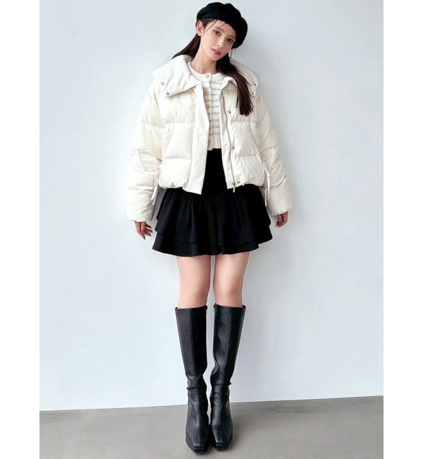 RESEXXY「リボンデザインダウンジャケット」|ダウン|