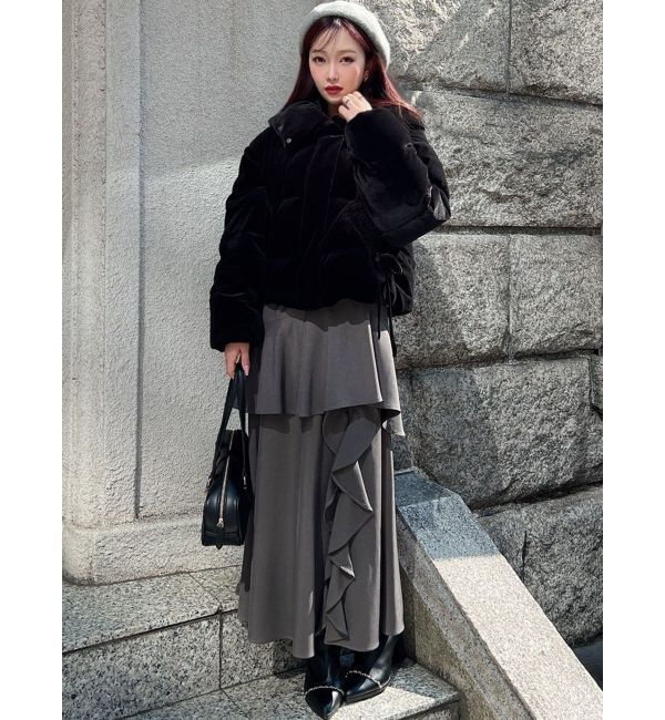 RESEXXY「リボンデザインダウンジャケット」|ダウン|