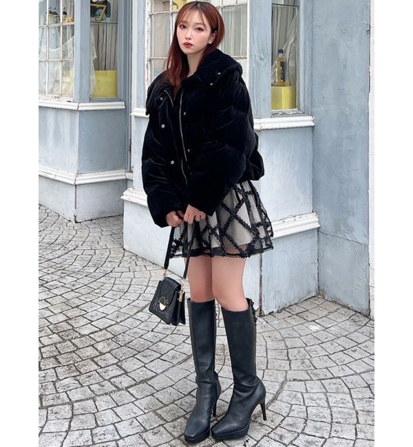 RESEXXY「リボンデザインダウンジャケット」|ダウン|