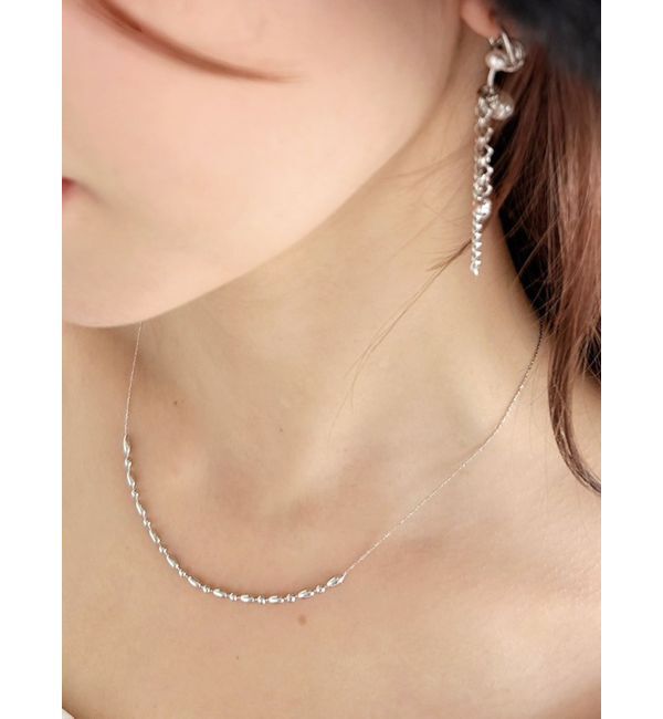 RESEXXY「シャイニーチェーンメタルボールネックレス」|ネックレス|