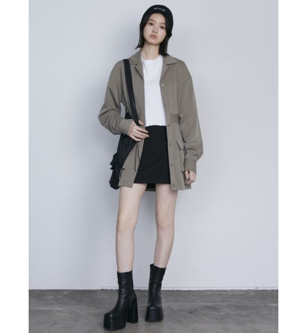 EMODA「スクエアショートブーツ」|ショートブーツ|