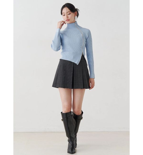 MERCURYDUO「ベルト付きチェックプリーツミニスカパン」|その他|