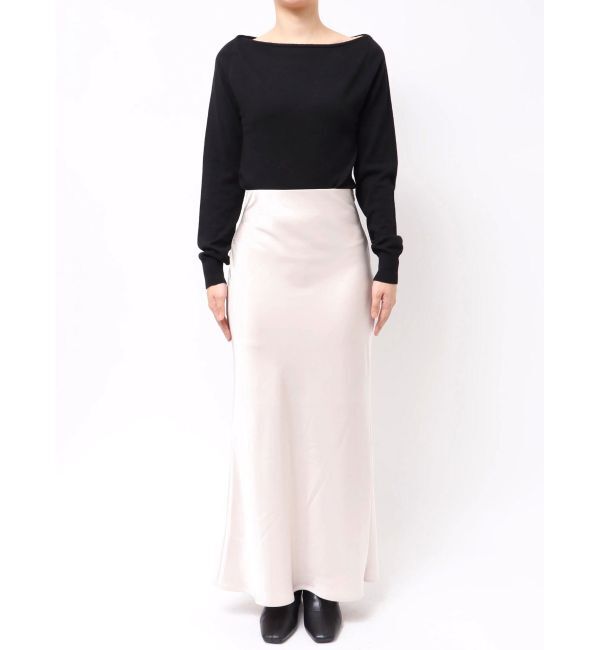 MERCURYDUO「サテンナロースカート」|スカート|
