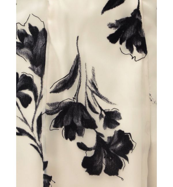 MERCURYDUO「フロッキープリントフレアスカート」|スカート|