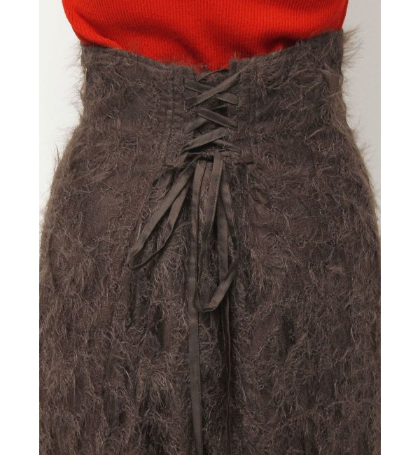 MERCURYDUO「シャギーエンブロイダリースカート」|スカート|