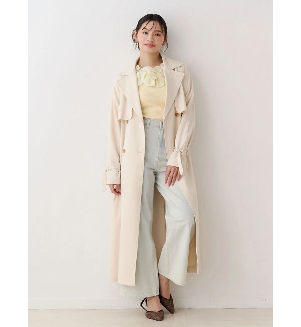 MERCURYDUO「バックチュールトレンチコート」|トレンチコート|
