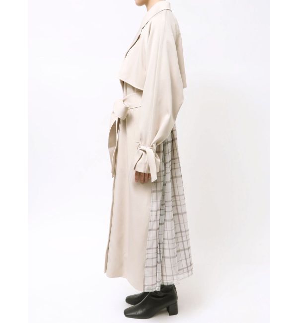 MERCURYDUO「バックチュールトレンチコート」|トレンチコート|