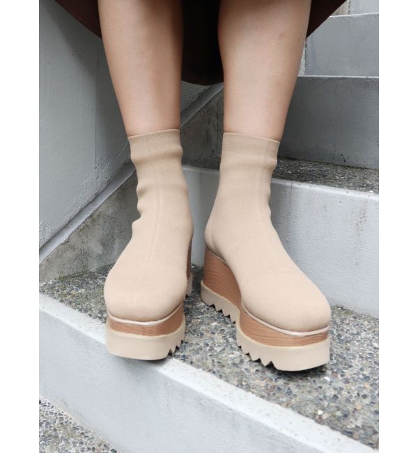 MURUA「ウェッジソックブーツ」|ショートブーツ|