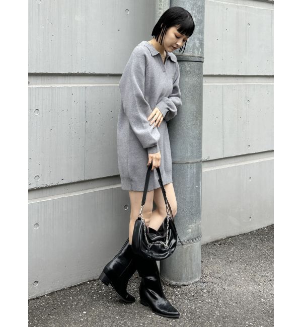 MURUA「ワイドシャフトポインテッドブーツ」|ロングブーツ|