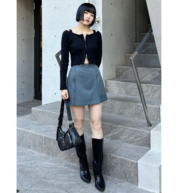 MURUA「ワイドシャフトポインテッドブーツ」|ロングブーツ|