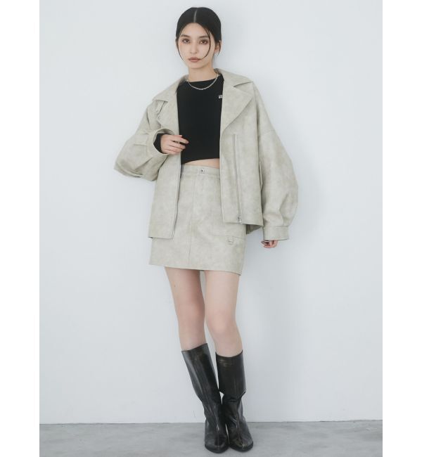 MURUA「ワイドシャフトポインテッドブーツ」|ロングブーツ|