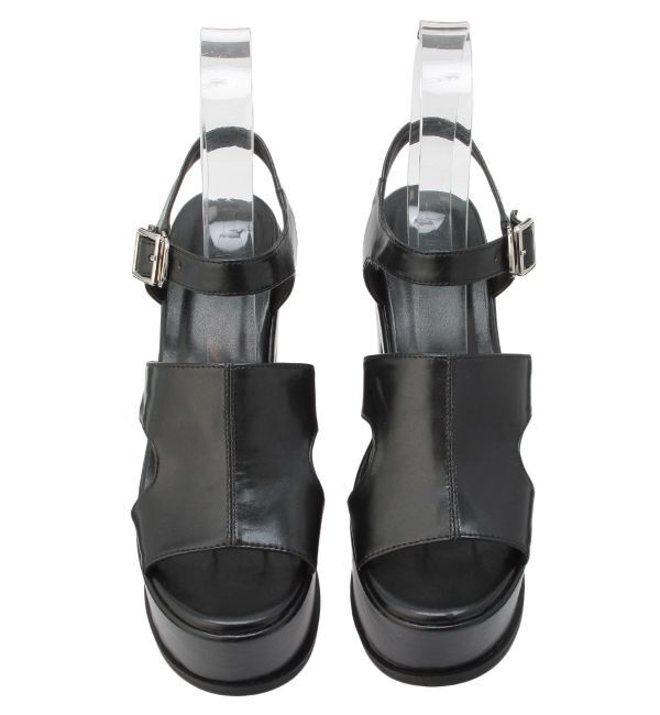 MURUA「プラットフォームカットワークサンダル」|サンダル|