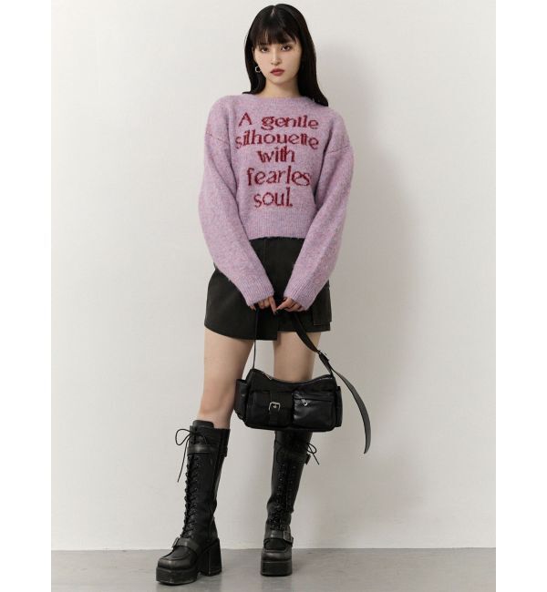 MURUA「レースアップベルトロングブーツ」|ロングブーツ|