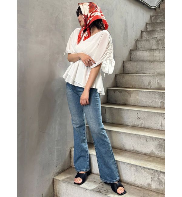 MURUA「ギャザースリーブブラウス」|シャツ・ブラウス|