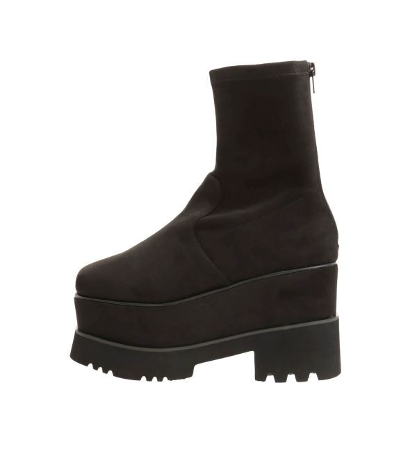 MURUA「プラットフォームスウェードブーツ」|ロングブーツ|