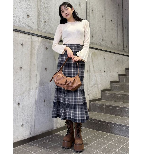 MURUA「プラットフォームレースアップブーツ」|ロングブーツ|