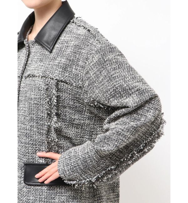 MURUA「ツイードミドルジャケット」|テーラードジャケット|