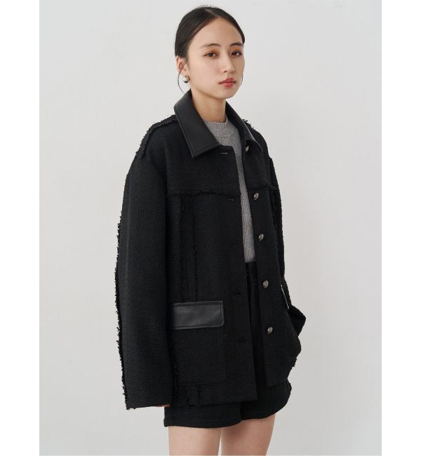 MURUA「ツイードミドルジャケット」|テーラードジャケット|