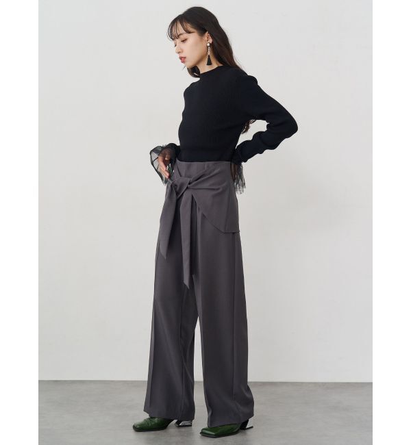 MURUA「スクエアポインテッドミュール」|パンプス|