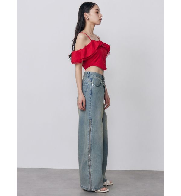 MURUA「ストラップオフショルダーブラウス」|シャツ・ブラウス|