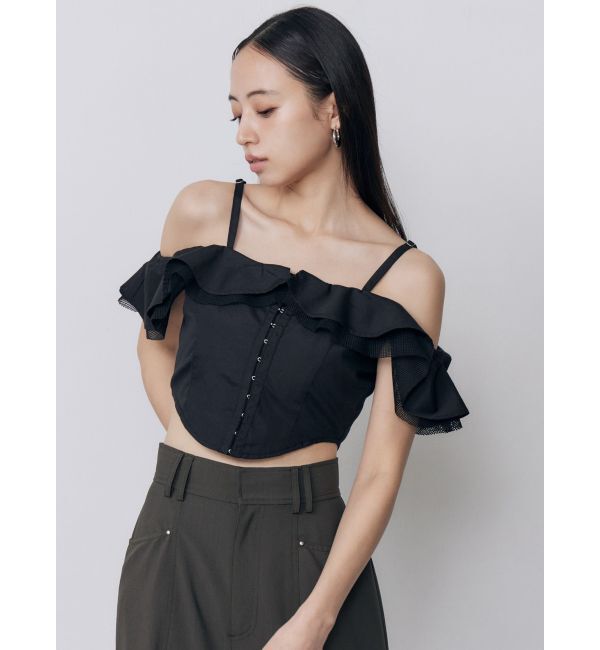 MURUA「ストラップオフショルダーブラウス」|シャツ・ブラウス|