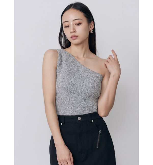 MURUA「カップ付きワンショルニットタンク」|タンクトップ|