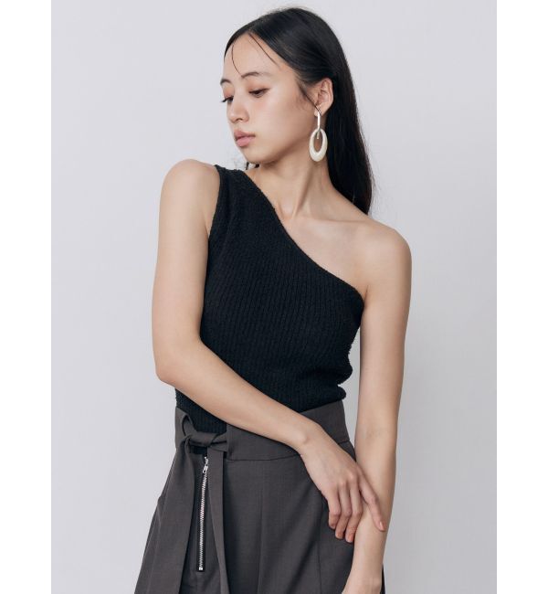 MURUA「カップ付きワンショルニットタンク」|タンクトップ|