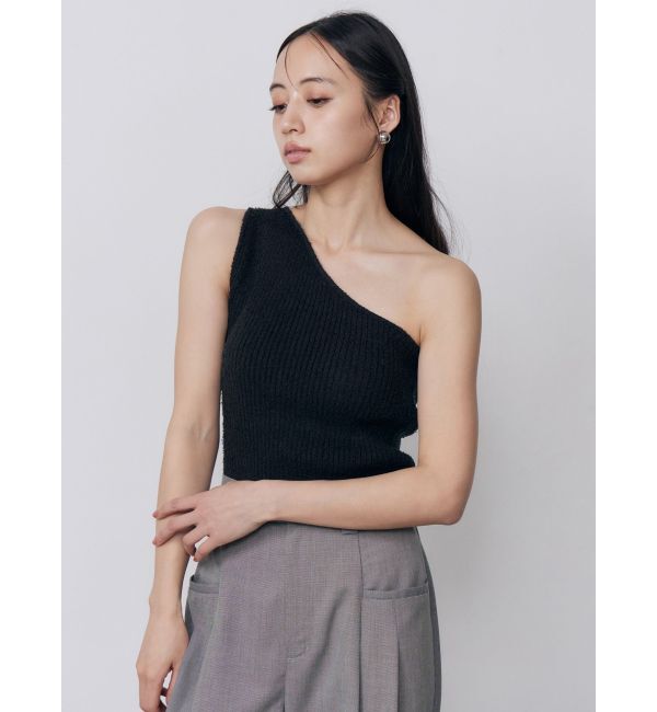 MURUA「カップ付きワンショルニットタンク」|タンクトップ|
