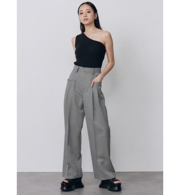 MURUA「カップ付きワンショルニットタンク」|タンクトップ|