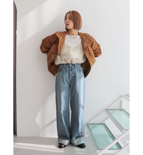 Ungrid「タックデザインナイロンブルゾン」|ブルゾン・スタジャン|