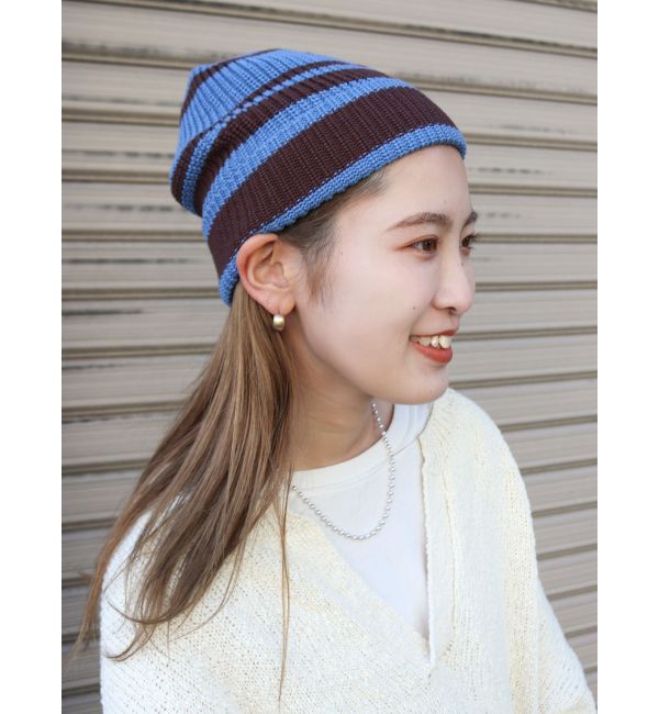 Ungrid「ボーダーニット帽」|ニット帽|