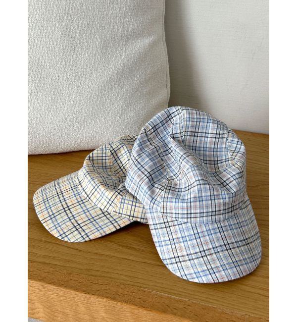 Ungrid「チェックジェットキャップ」|キャップ・キャスケット|