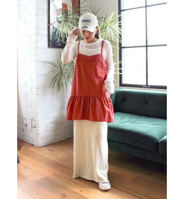 Ungrid「バックオープンミドル丈キャミ」|キャミソール|