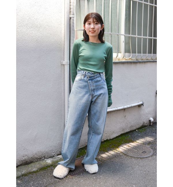 Ungrid「リメイクデザインルーズデニム」|デニム|
