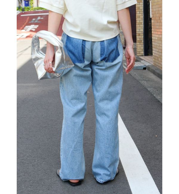 Ungrid「リメイクデザインルーズデニム」|デニム|