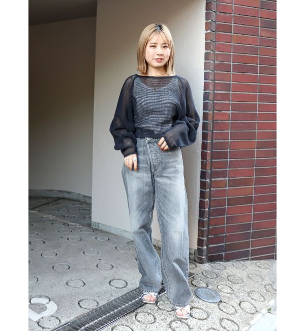 Ungrid「リメイクデザインルーズデニム」|デニム|