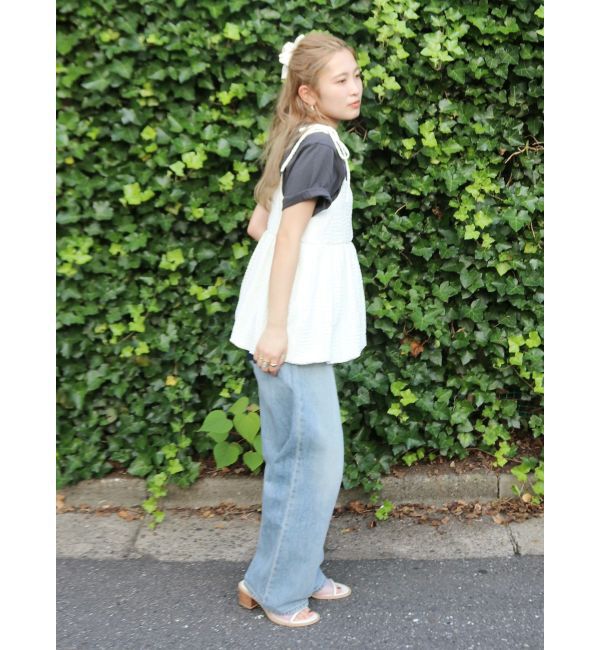 Ungrid「【WEB限定】バルーンデザインジャカードキャミ」|キャミソール|