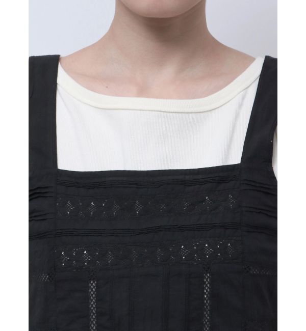 Ungrid「バックレースアップコットンキャミ」|キャミソール|